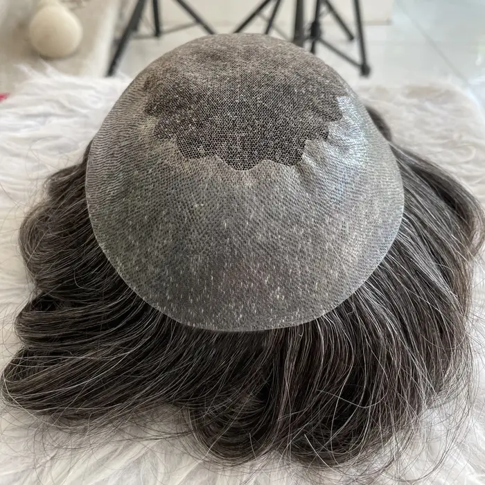 Prothèses capillaires Q6 pour hommes, systèmes de remplacement, perruques naturelles en cheveux huma