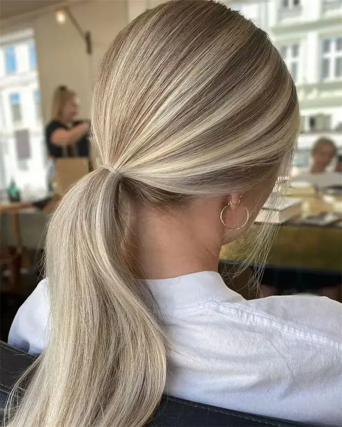 Perruque simple lisse et naturelle pour femme