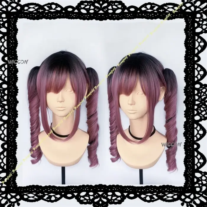 Perruque japonaise Lolita Jirai Kei à boucles romaines