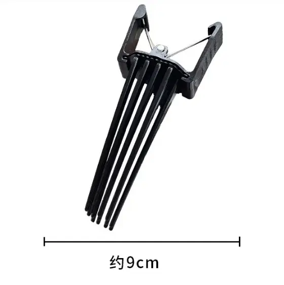 Kit d'outils de coiffure pour cheveux bouclés homme et femme : Peigne texturant volumateur et pince