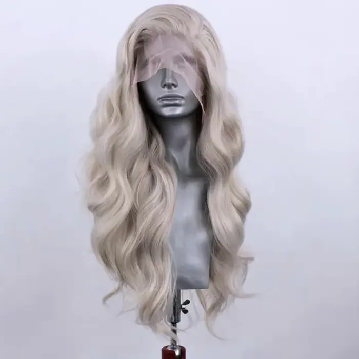 AIMEYA – perruque Lace Front Wig synthétique Body Wave longue