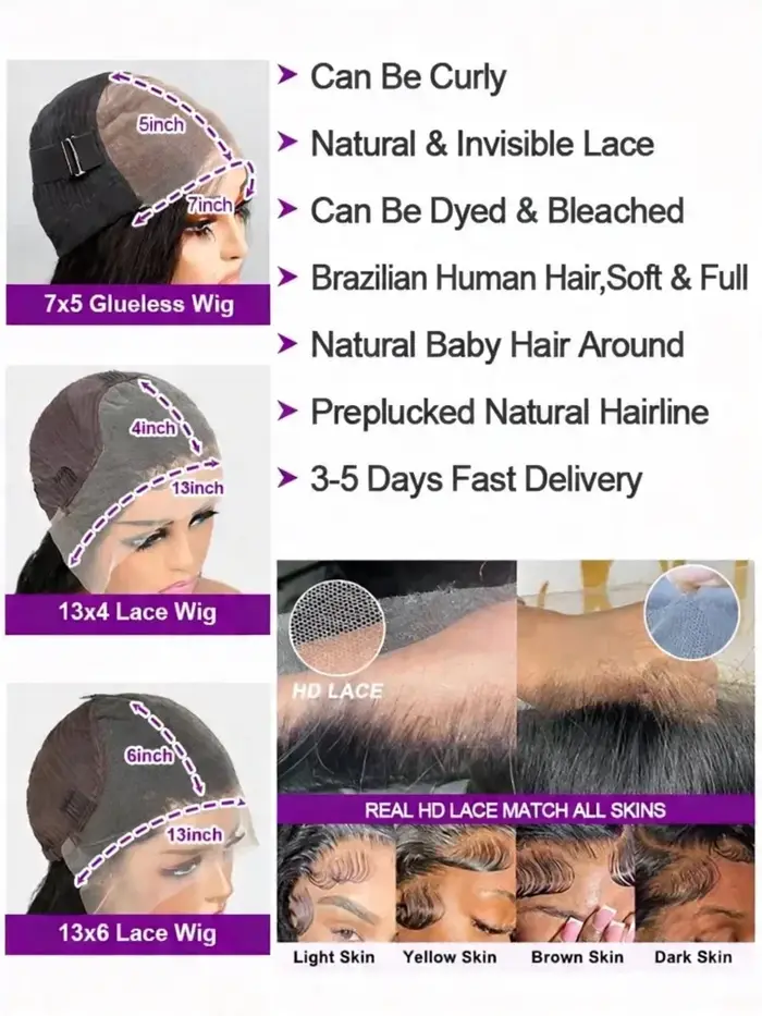 Perruque Lace Front HD 13x4 13x6 en Cheveux Humains Brésiliens Vierges, Ondulation Profonde, Pré-épi