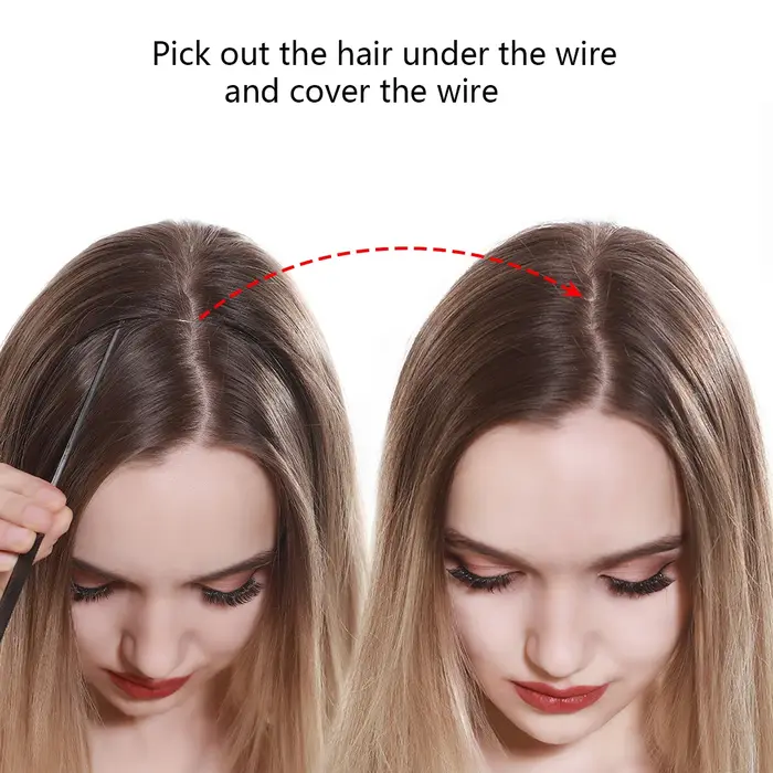 Extensions capillaires synthétiques ondulées sans Clip