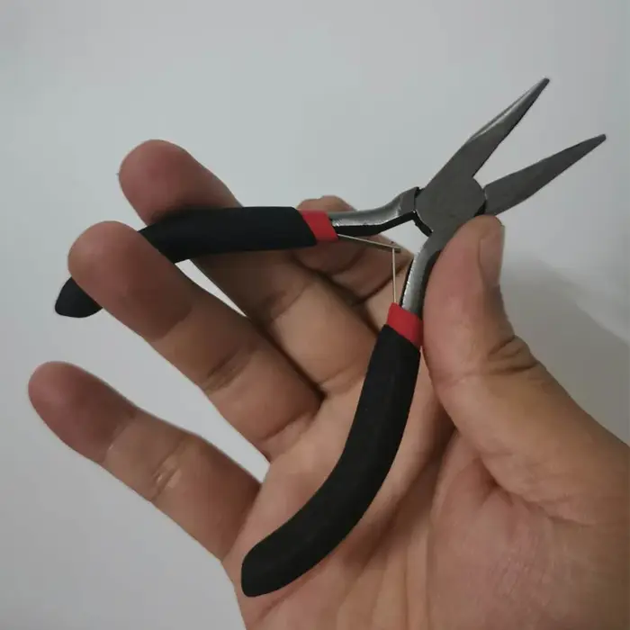 Pince à sertir en métal pour extensions de cheveux, pince szczypce pense tang, accessoires pour cheveux, outils