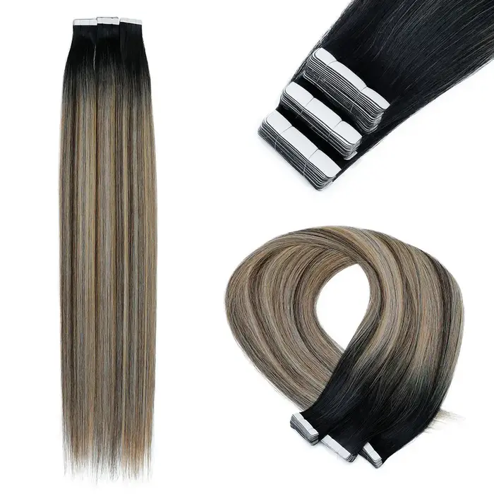 Fantaisie rose bande dans les Extensions de cheveux coloré synthétique
