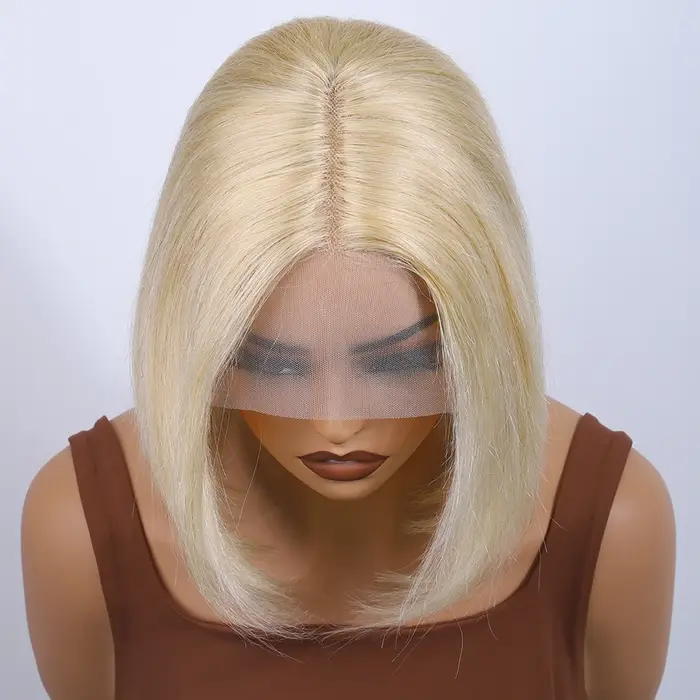 613 perruques de cheveux humains blonds pour les femmes 13x6x1