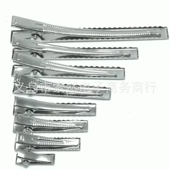 Pinces à cheveux en métal plat, épingles à cheveux alligator à une broche, bijoux de bricolage, acce