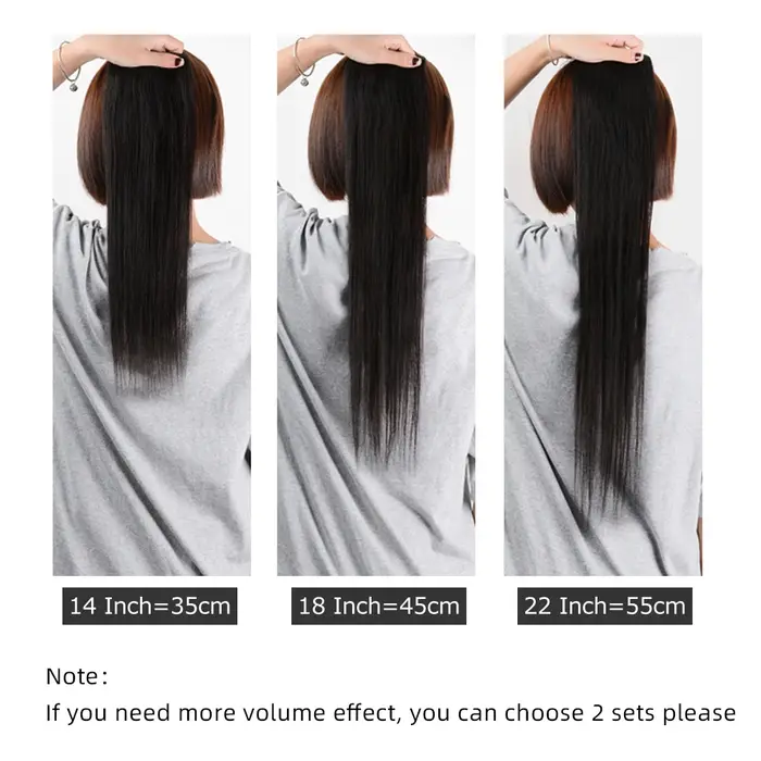Extensions de cheveux humains Remy brésiliens à clipser