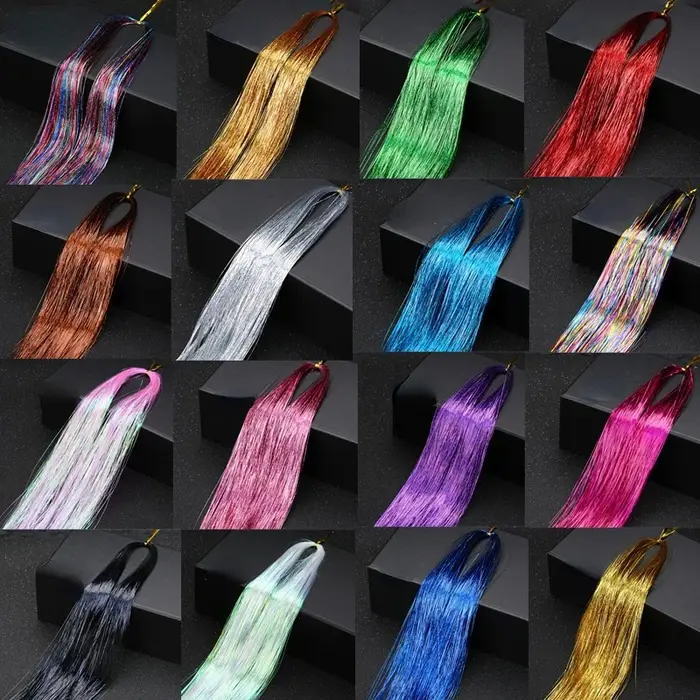 Extensions de cheveux holographiques laser