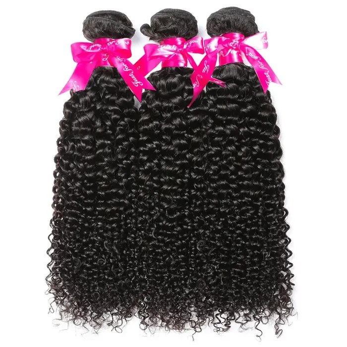 Offre de lots de cheveux humains bouclés crépus bruts non traités