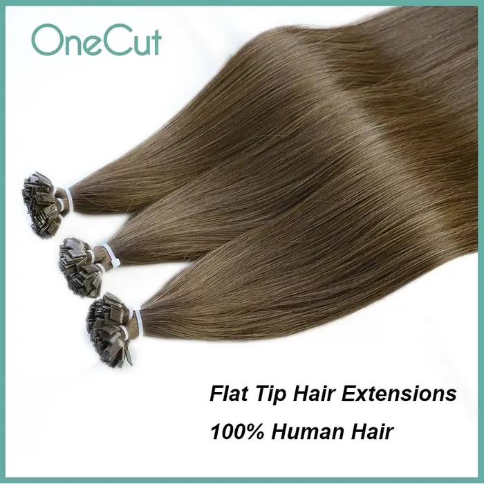 Extensions de cheveux à pointe plate