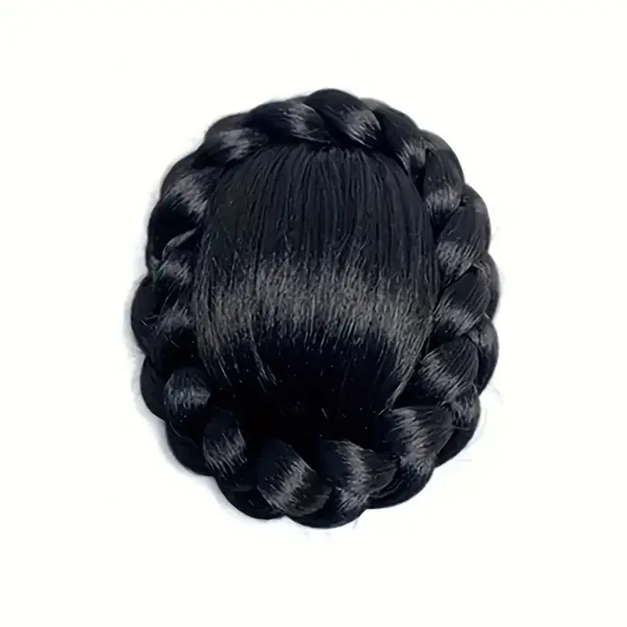 Chignon synthétique tressé
