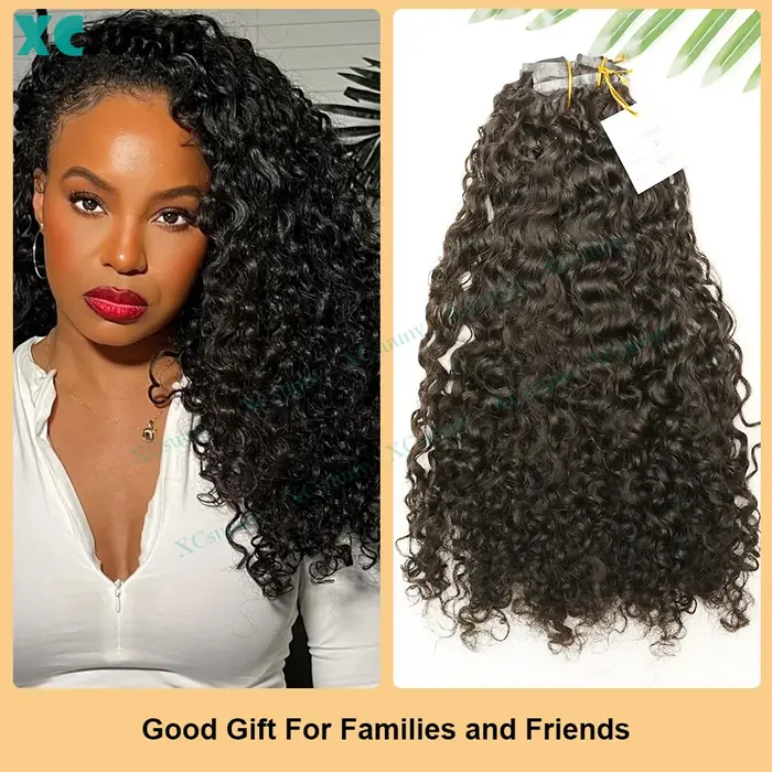 Extensions de cheveux bouclés à clipser