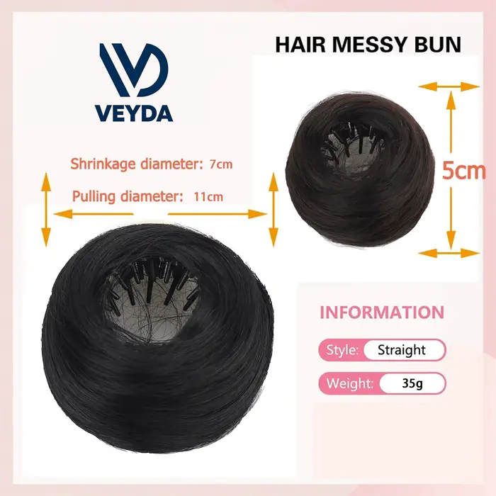Chignon en Fiber synthétique haute température, quatre couleurs en vente, accessoire pour cheveux po
