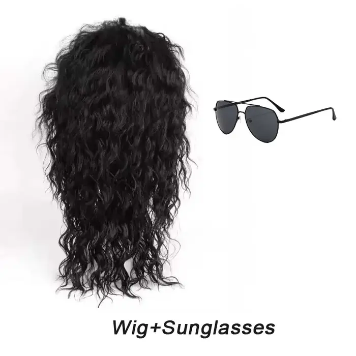 Perruque noire bouclée style Michael Jackson