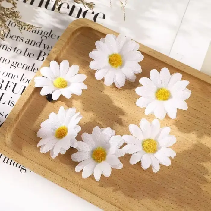 8 pinces à cheveux en forme de fleur de marguerite