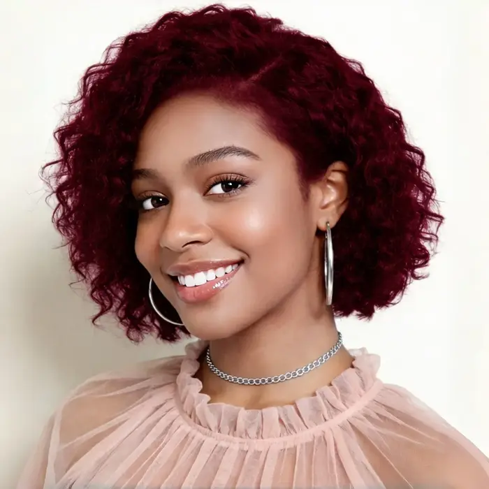 Perruque Lace Frontal 13x4 de 8 pouces