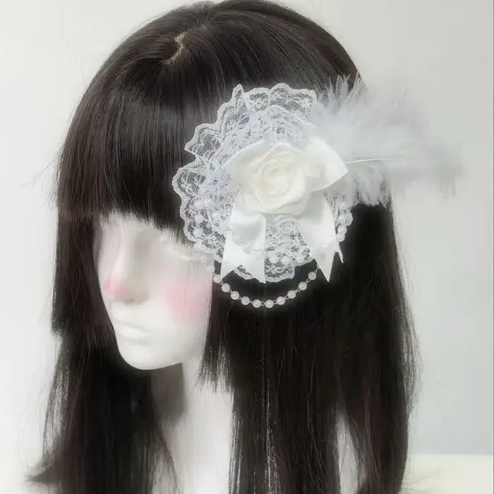 Accessoires pour cheveux Lolita gothiques rétro foncé