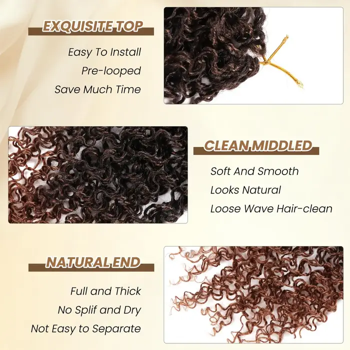 Yanky Twist Crochet cheveux 8 pouces 1/7 paquets bohème Passion torsion printemps Mini torsion Croch