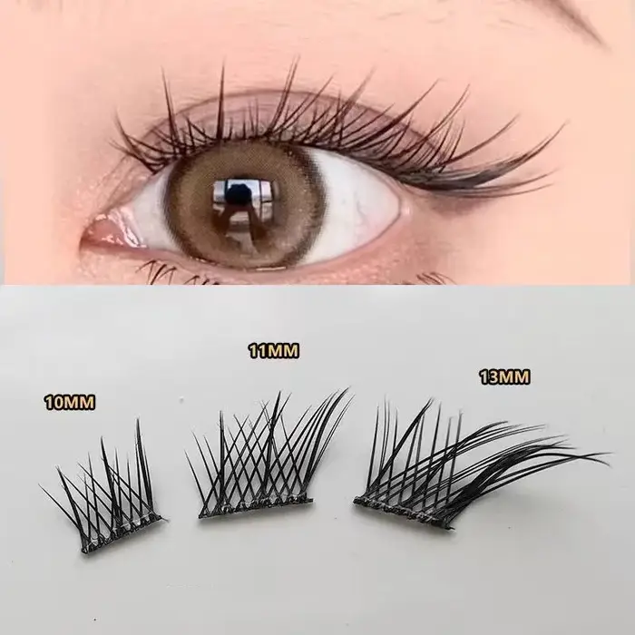 Extensions de cils individuels en grappe