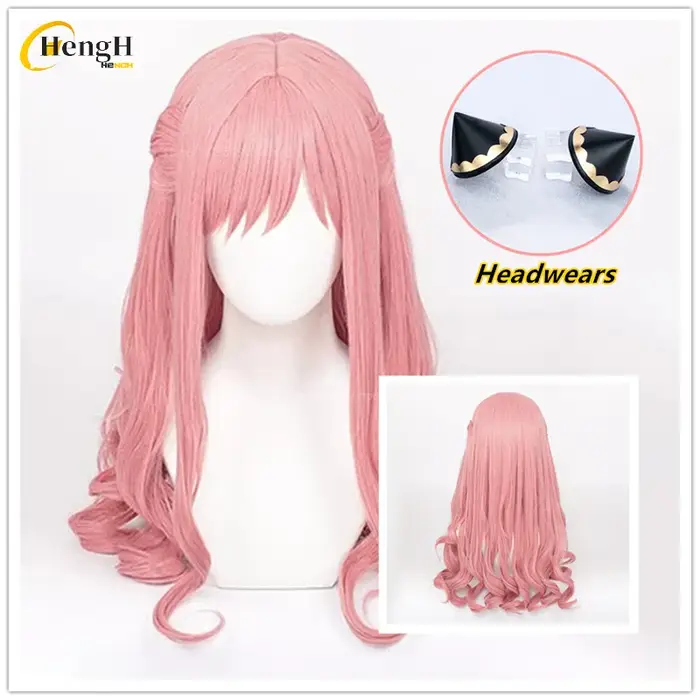 Anya Forger Cosplay Perruque Synthétique pour Femme