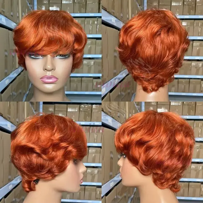 Perruque de cheveux humains bouclés alignés par cuticules brésiliennes 12A pour femmes - densité 180%