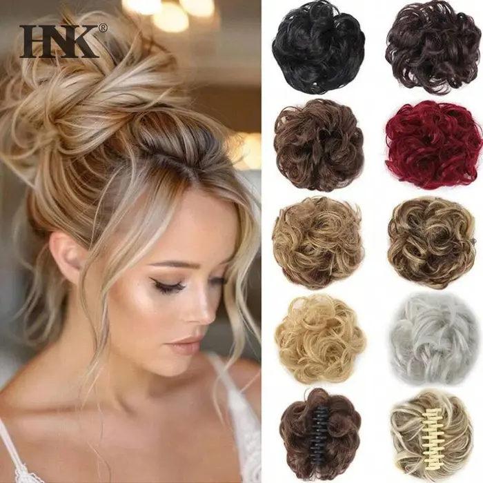 Chignon synthétique à clipser