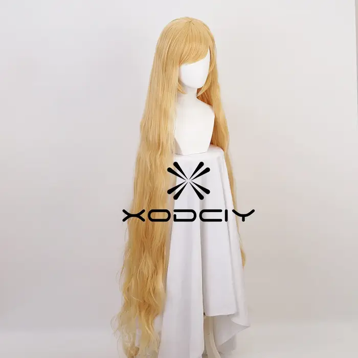 Perruque Victorique De Blois 150 cm de Long perruques De Cosplay dorées résistance à la chaleur cheveux synthétiques +