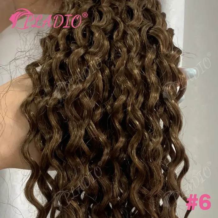 Extensions de cheveux humains ondulés, blond 613, 100% cheveux humains véritables, double trame, lot