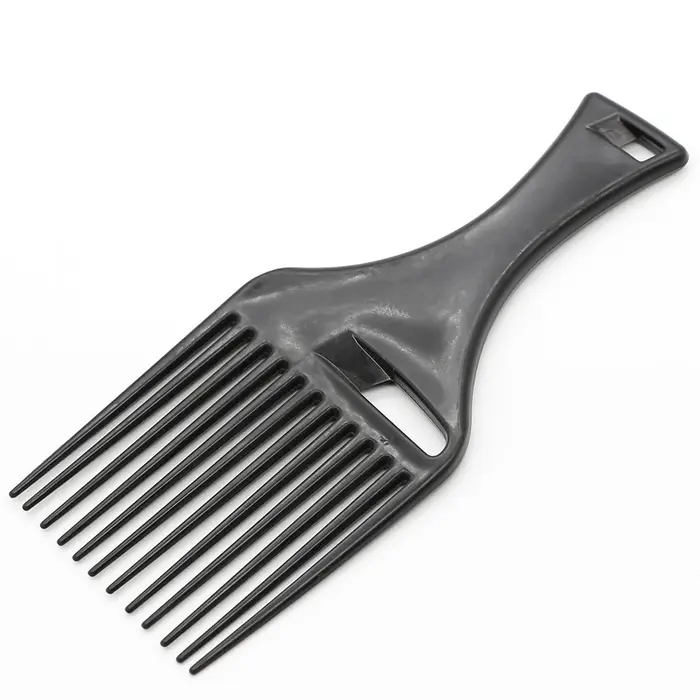 Peigne à cheveux Afro en plastique noir