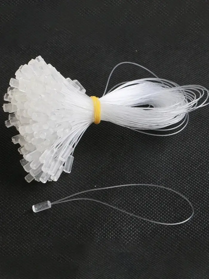 100 Pièces de micro-anneaux transparents pour extensions capillaires avec fil de tirage facile pour 