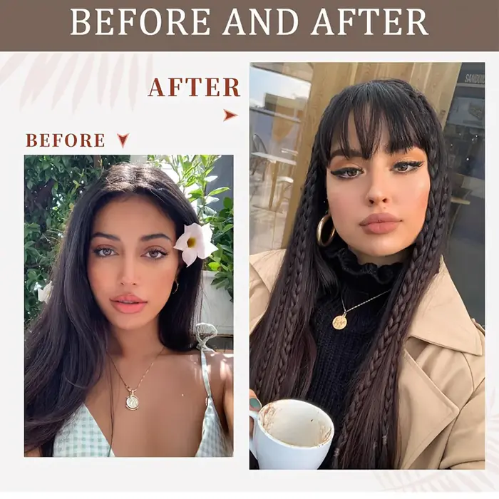 Extensions de cheveux synthétiques à clipser