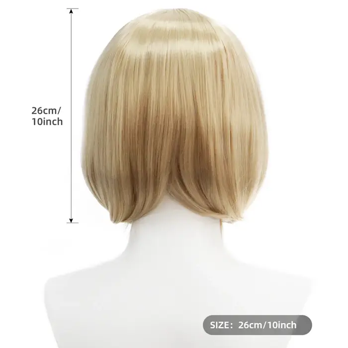 Perruque synthétique Blonde BOB de haute qualité