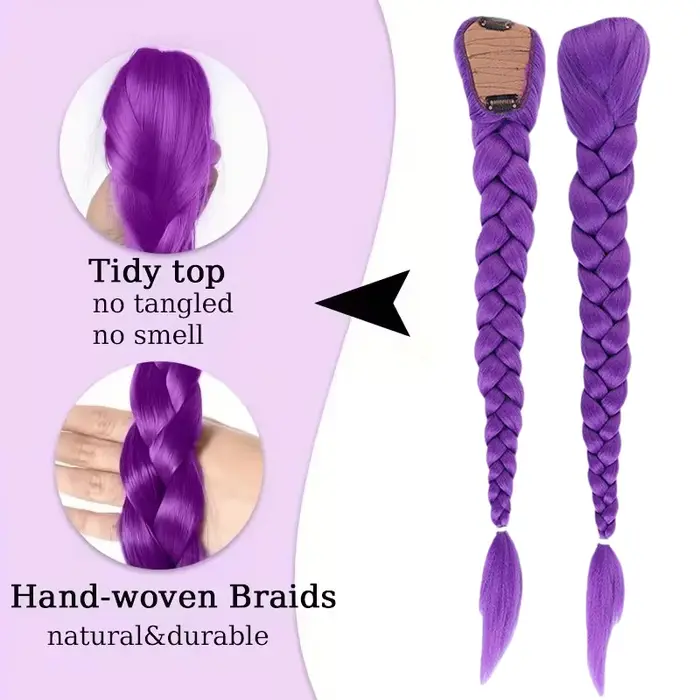 KPop Anime personnage Cosplay perruque violette pour enfants filles