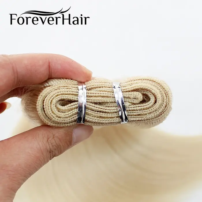 FOREVER HAIR 100 g/pièce 16 "18" 20 "réel tissage de cheveux humains Remy Extensions de cheveux raid