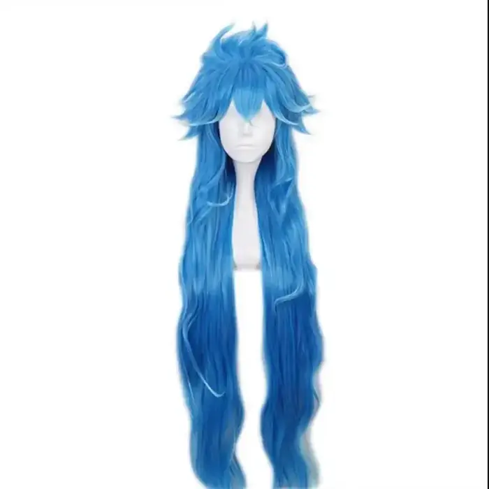 Anime ignihyde Cosplay perruque Idia cos perruques torsadées pays des merveilles hommes bleu résista