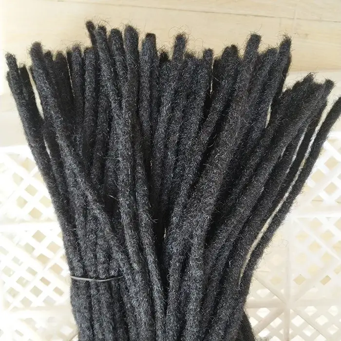 Extensions de dreadlocks faites à la main en cheveux humains 0