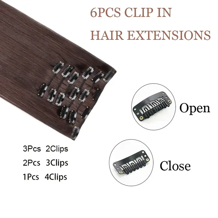 Extensions capillaires synthétiques à Clips