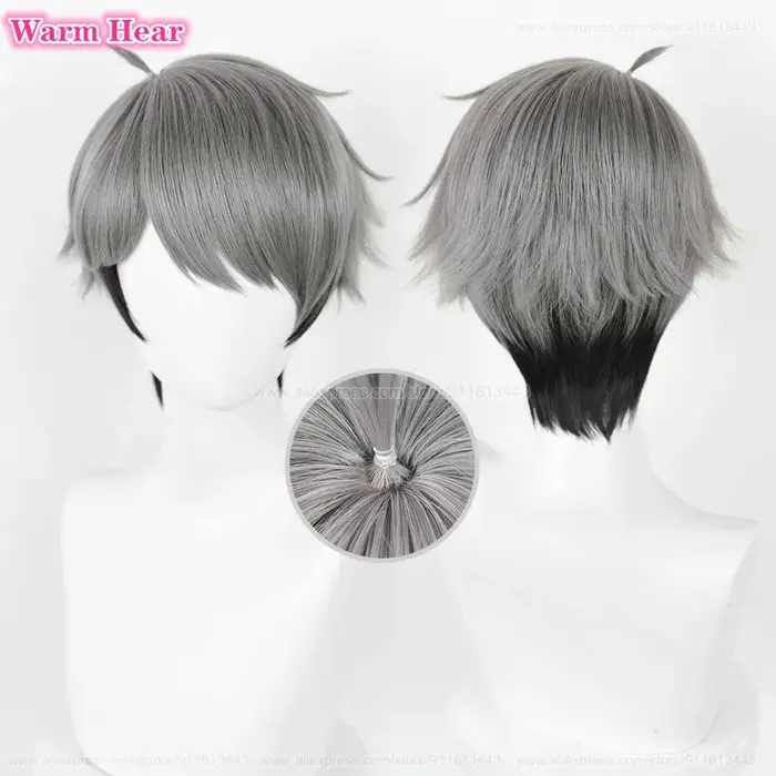 Perruque de Cosplay synthétique de haute qualité, 30cm, No.7 Miya Atsumu, perruques de fête résistan