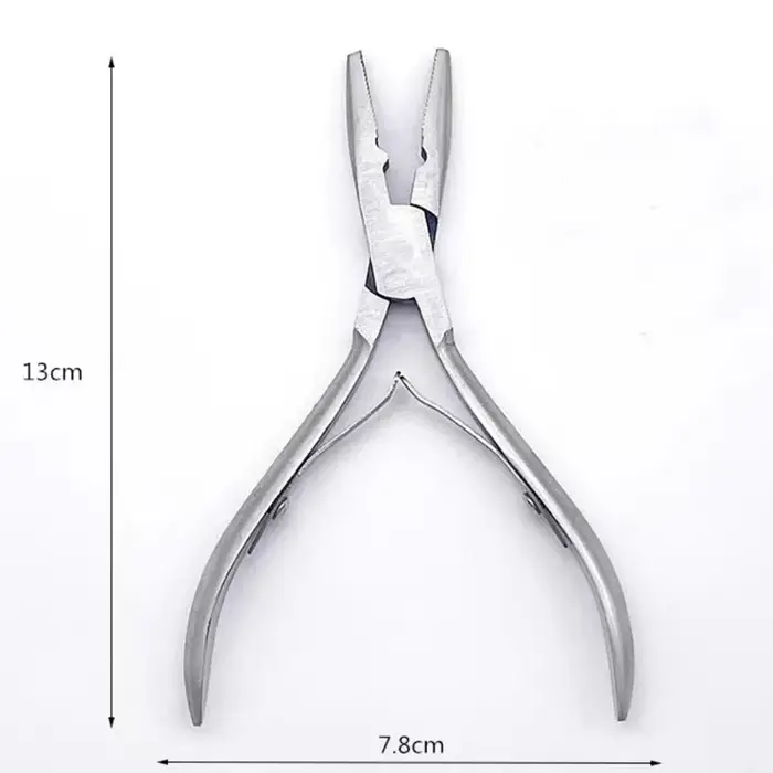 Pince professionnelle pour extensions de cheveux, pince d'application de trame, Micro perles à maillons, pince plus proche