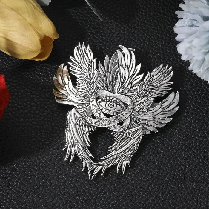 Pince à cheveux Viking rétro à Six ailes