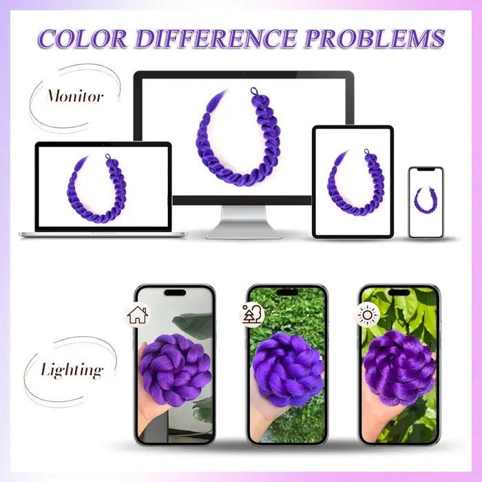 Extension de cheveux tressés Purple Dragon pour filles