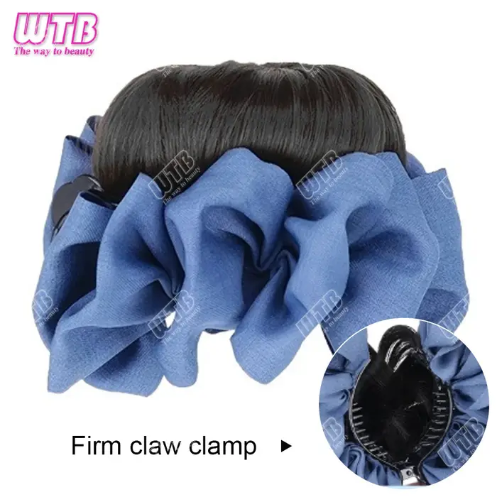 Nouvelle mode femmes chignon synthétique avec accessoires de cheveux pince à saisir Maruko tête perruque