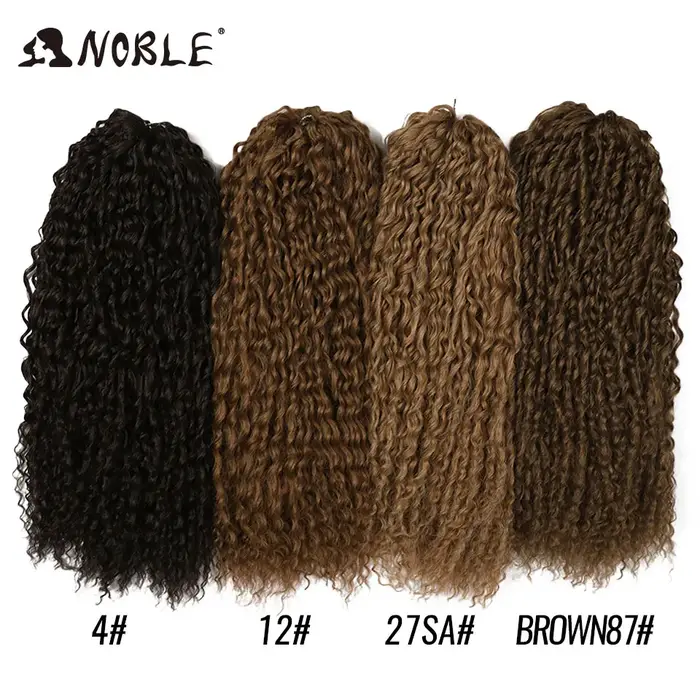 Noble cheveux synthétiques 24 pouces vague d'eau tressage Extensions