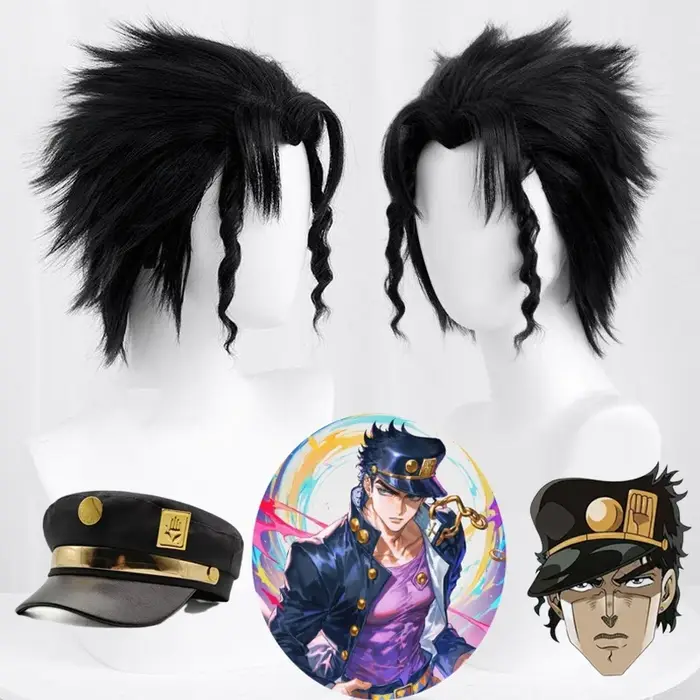 Anime Kujo Jotaro Cosplay perruque JOJO