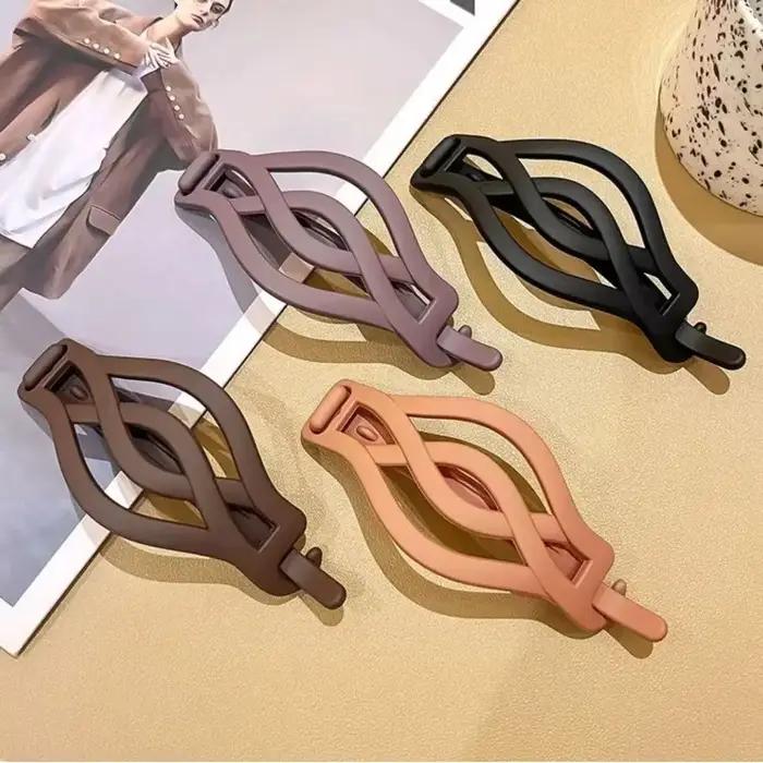 Pinces à cheveux rondes et plates françaises