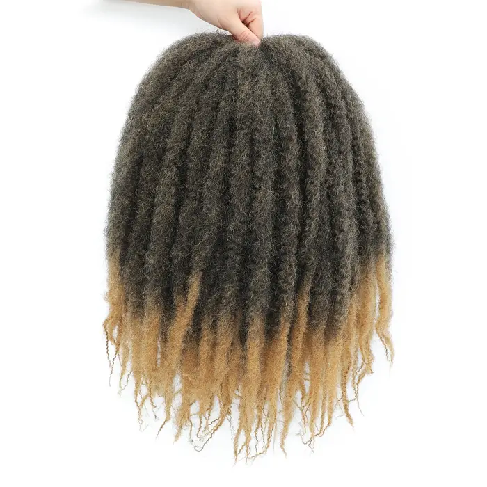 Cheveux à tresser Marley Twist 10-18 pouces, cheveux synthétiques afro crépus pour tresses au croche
