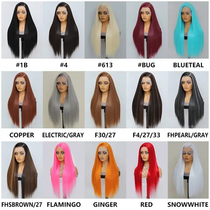 Perruque Lace Front Wig synthétique HD