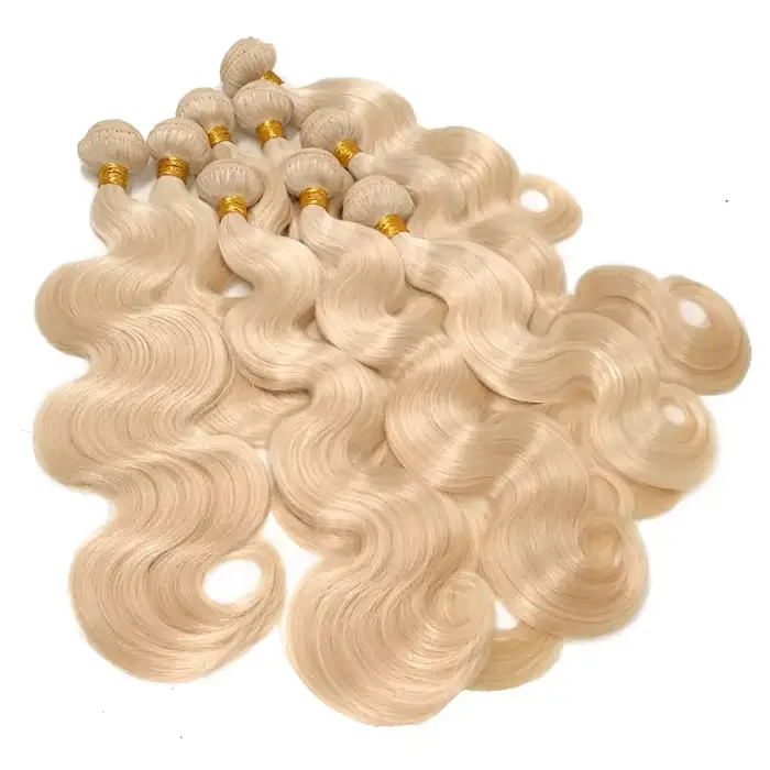 Tissage en lot brésilien 100% naturel Body Wave blond 613