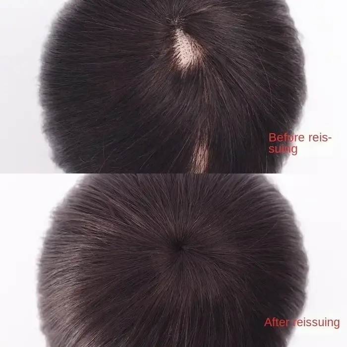 Toppers de cheveux humains de réparation de cheveux supérieurs légers, postiche naturelle, extension